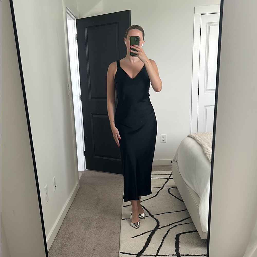 a new day Black Midi Dress
